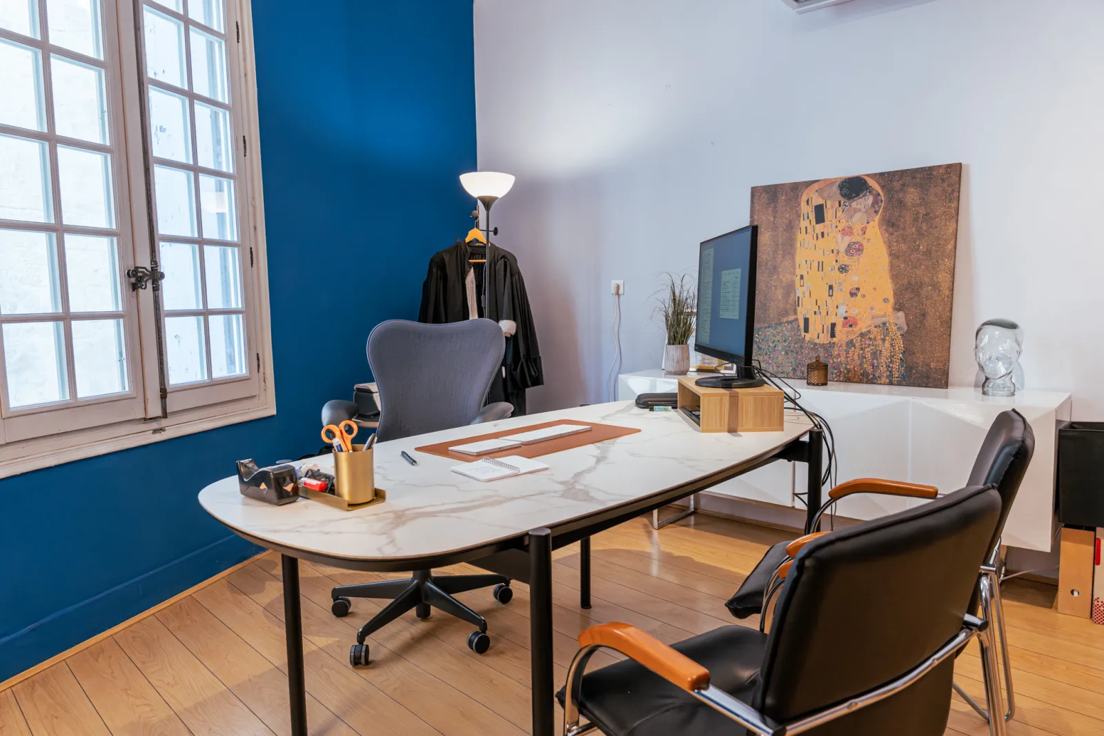 Bureau de Laurent Ferracci au cabinet Kyros à Montpellier